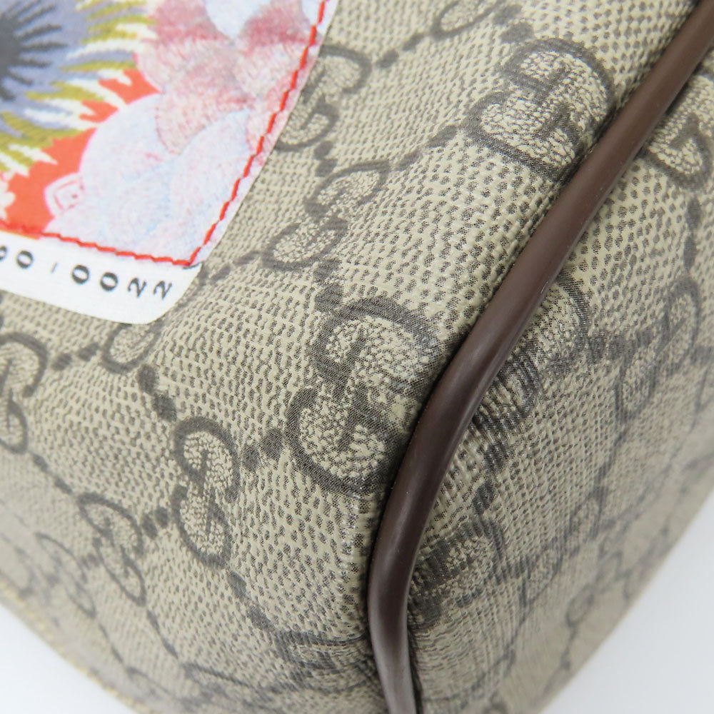 GUCCI Handbag 474085 GG Supreme canvas, leather beige Sherry line Courier unisex(Unisex) Used Authentic
