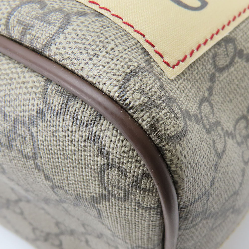 GUCCI Handbag 474085 GG Supreme canvas, leather beige Sherry line Courier unisex(Unisex) Used Authentic