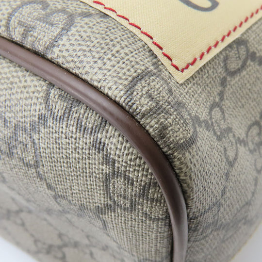 GUCCI Handbag 474085 GG Supreme canvas, leather beige Sherry line Courier unisex(Unisex) Used Authentic