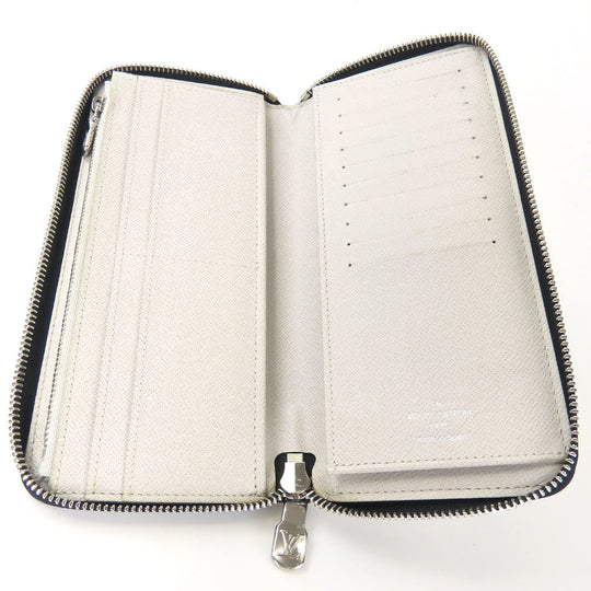 LOUIS VUITTON Long Wallet Purse M30446 Taiga Antarctica Taigalama Zippy Wallet Vertical