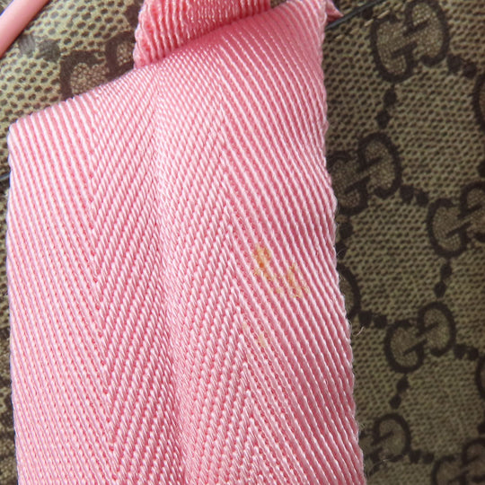 GUCCI Backpack 433578 GG Supreme Canvas beige Yuko Higuchi Women Used Authentic