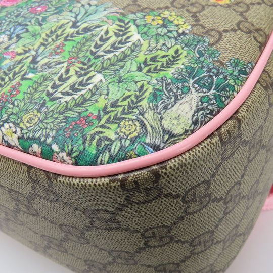 GUCCI Backpack 433578 GG Supreme Canvas beige Yuko Higuchi Women Used Authentic