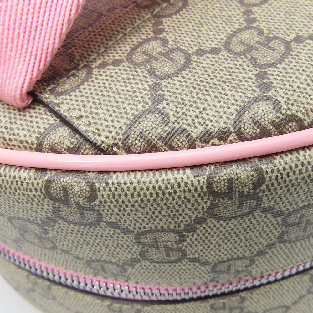 GUCCI Backpack 433578 GG Supreme Canvas beige Yuko Higuchi Women Used Authentic