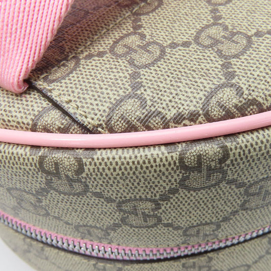 GUCCI Backpack 433578 GG Supreme Canvas beige Yuko Higuchi Women Used Authentic