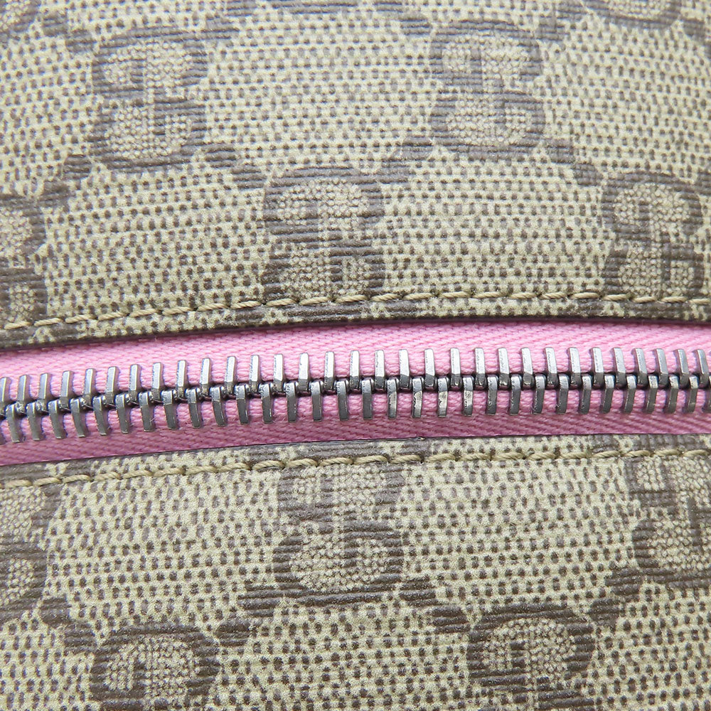 GUCCI Backpack 433578 GG Supreme Canvas beige Yuko Higuchi Women Used Authentic