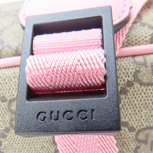 GUCCI Backpack 433578 GG Supreme Canvas beige Yuko Higuchi Women Used Authentic
