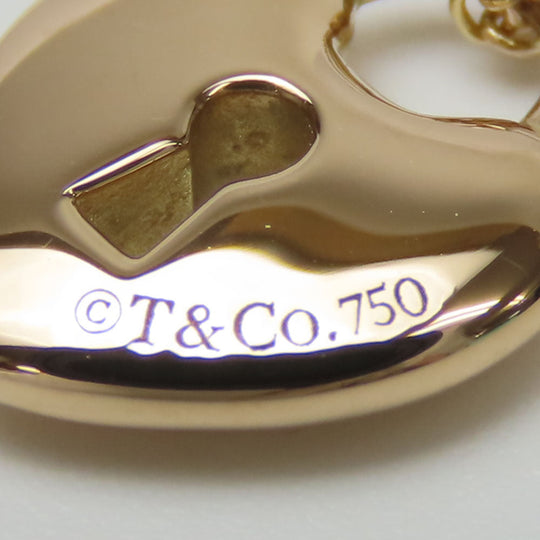 TIFFANY&Co. Necklace K18 Pink Gold Pink gold Heart lock Women Used Authentic