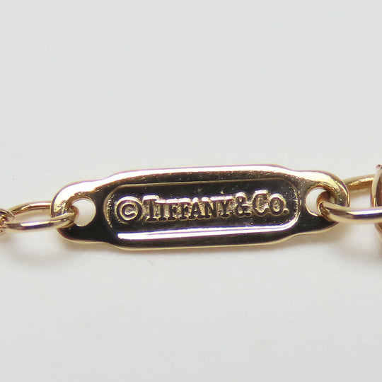 TIFFANY&Co. Necklace K18 Pink Gold Pink gold Heart lock Women Used Authentic