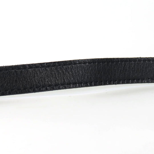 HERMES bracelet Leather, Metal black Kelly Women Used Authentic