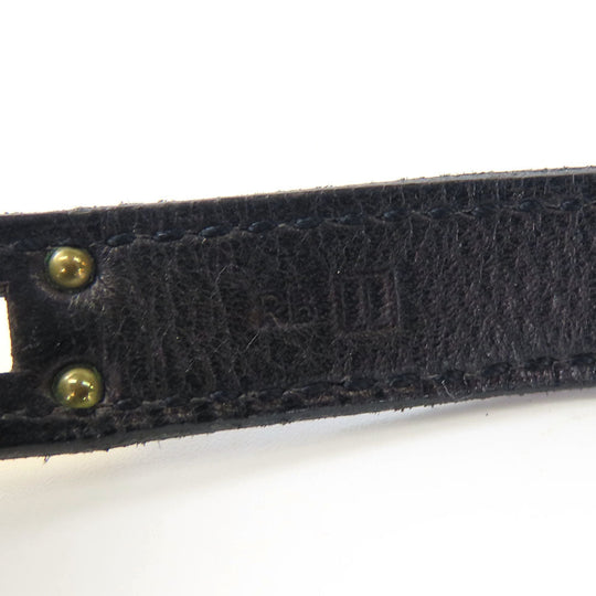 HERMES bracelet Leather, Metal black Kelly Women Used Authentic