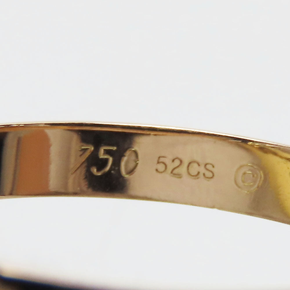 CARTIER Ring K18 Yellow Gold, K18 Pink Gold, K18WG Three color Trinity Women Used Authentic