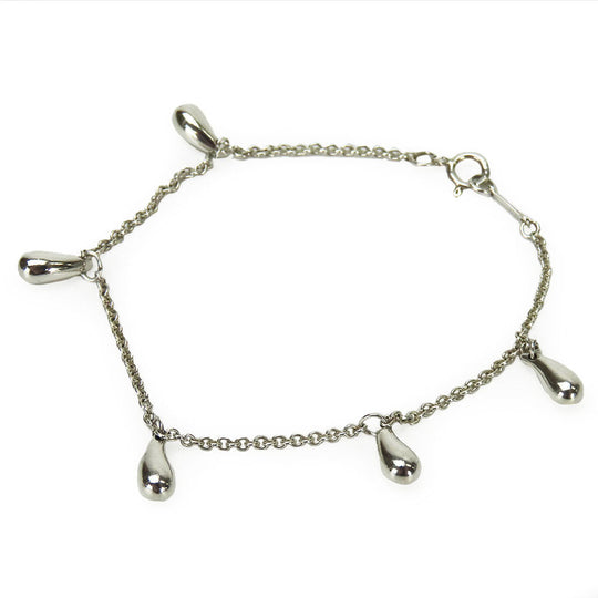 TIFFANY&Co. bracelet Silver925 Silver teardrop Women Used Authentic