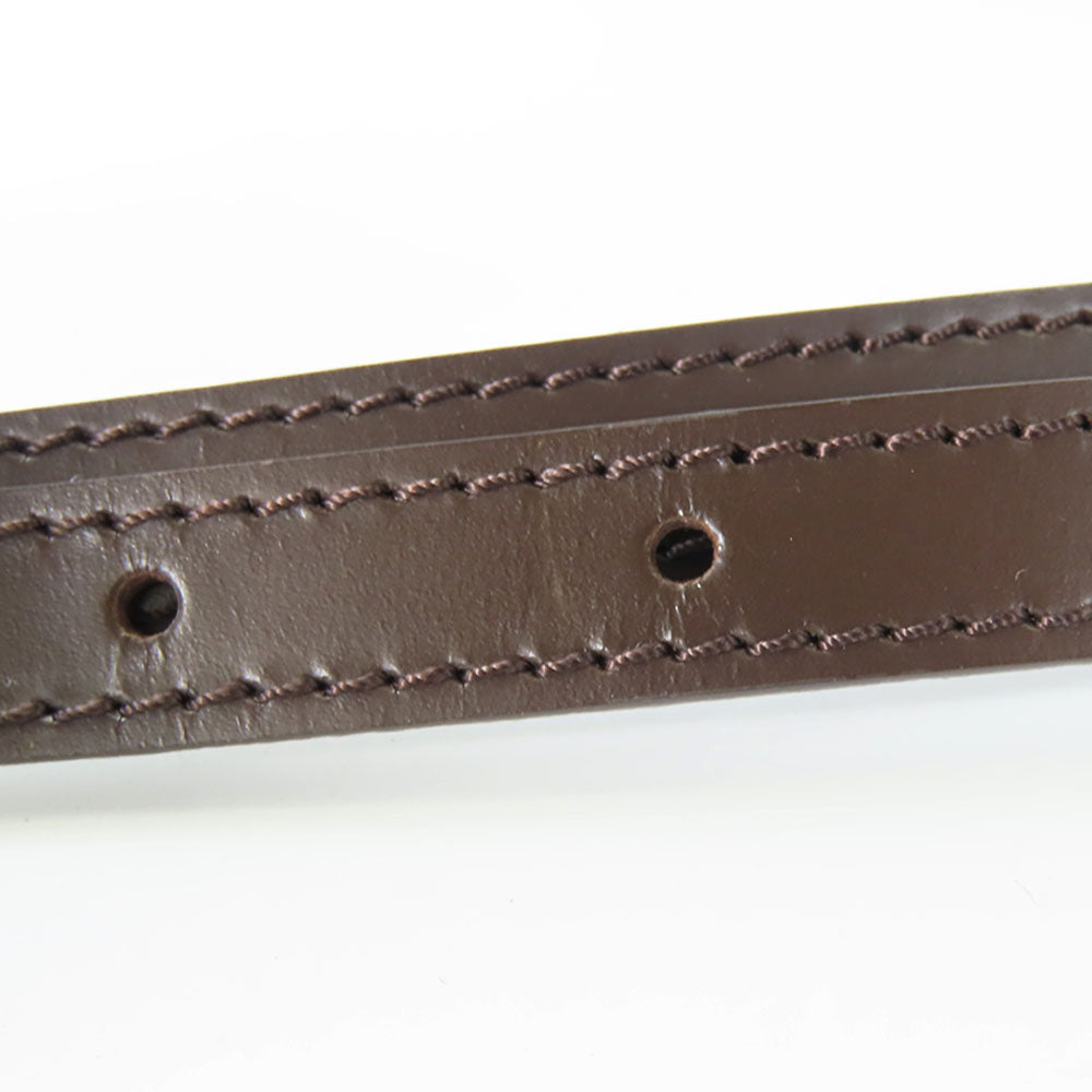 LOUIS VUITTON Shoulder strap leather Ebene Women Used Authentic