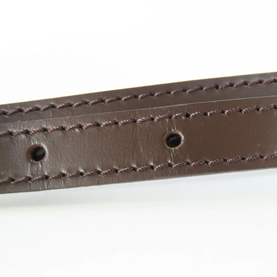 LOUIS VUITTON Shoulder strap leather Ebene Women Used Authentic