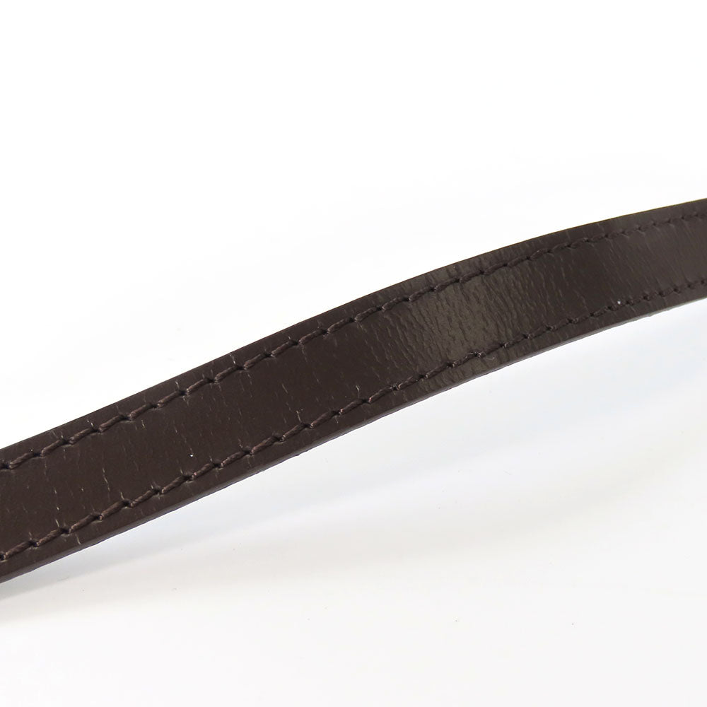 LOUIS VUITTON Shoulder strap leather Ebene Women Used Authentic