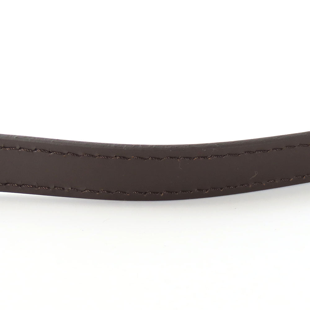LOUIS VUITTON Shoulder strap leather Ebene Women Used Authentic