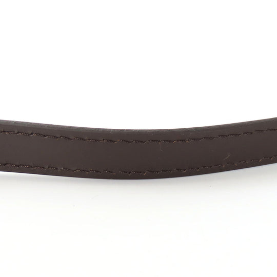LOUIS VUITTON Shoulder strap leather Ebene Women Used Authentic