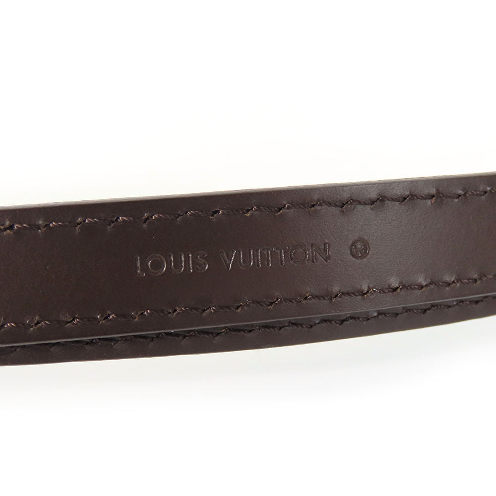 LOUIS VUITTON Shoulder strap leather Ebene Women Used Authentic