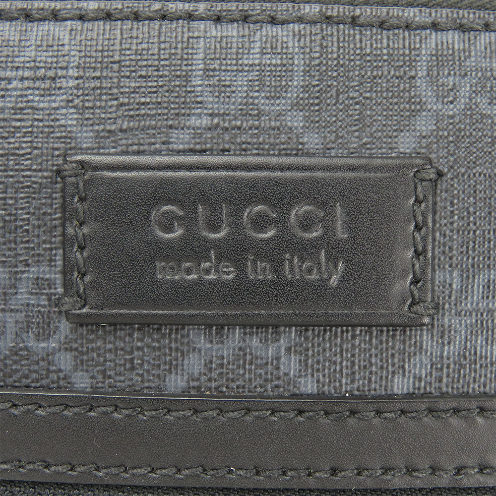 GUCCI Shoulder Bag 523599 GG Supreme canvas, leather black Small messenger bag mens Used Authentic