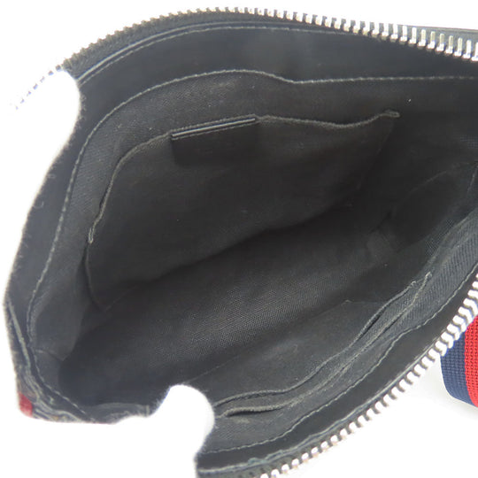 GUCCI Shoulder Bag 523599 GG Supreme canvas, leather black Small messenger bag mens Used Authentic