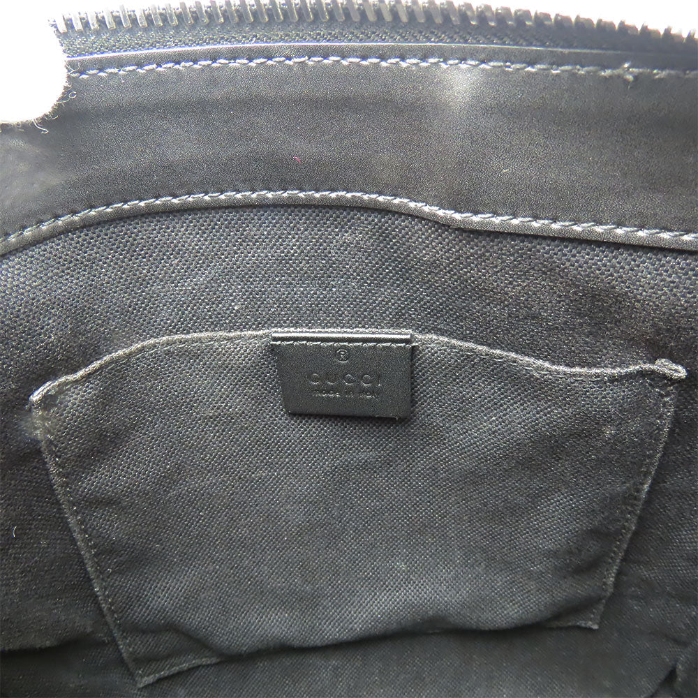 GUCCI Shoulder Bag 523599 GG Supreme canvas, leather black Small messenger bag mens Used Authentic