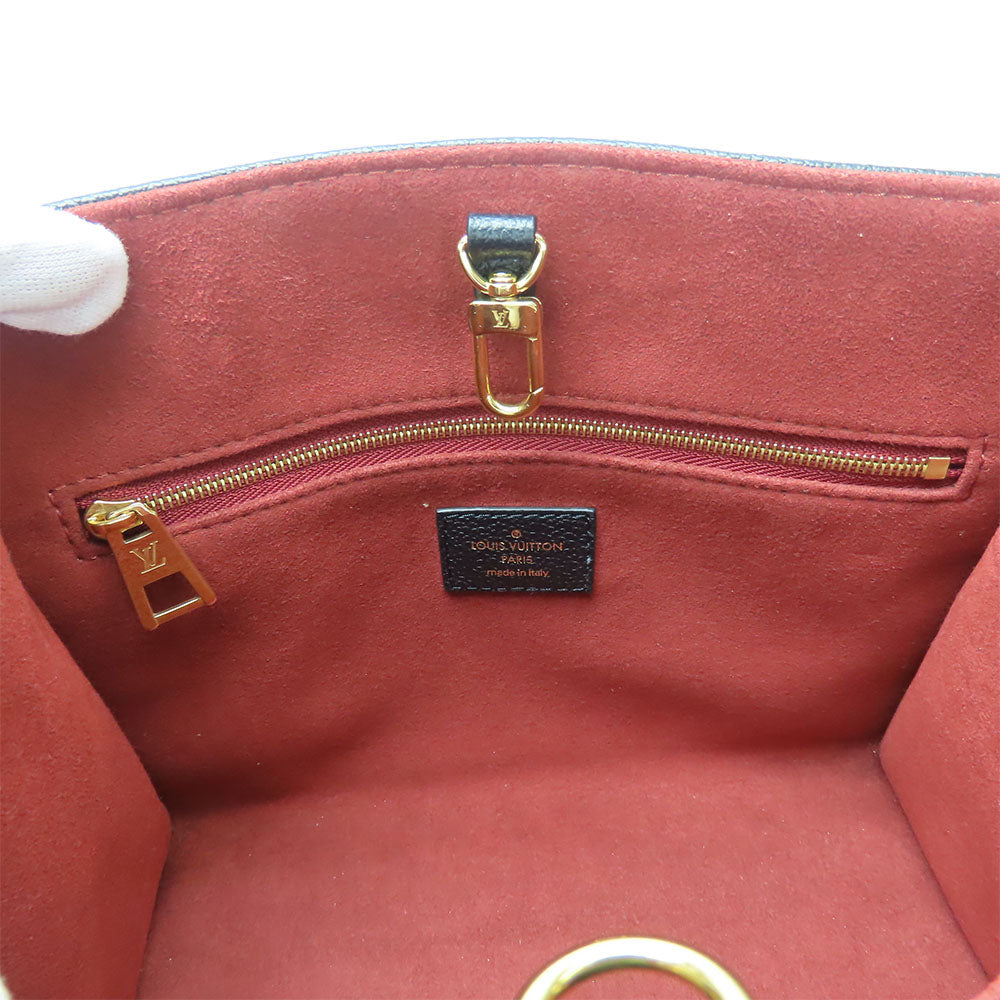 LOUIS VUITTON Handbag M45659 Monogram Ann Platt black On the Go PM Women Used Authentic