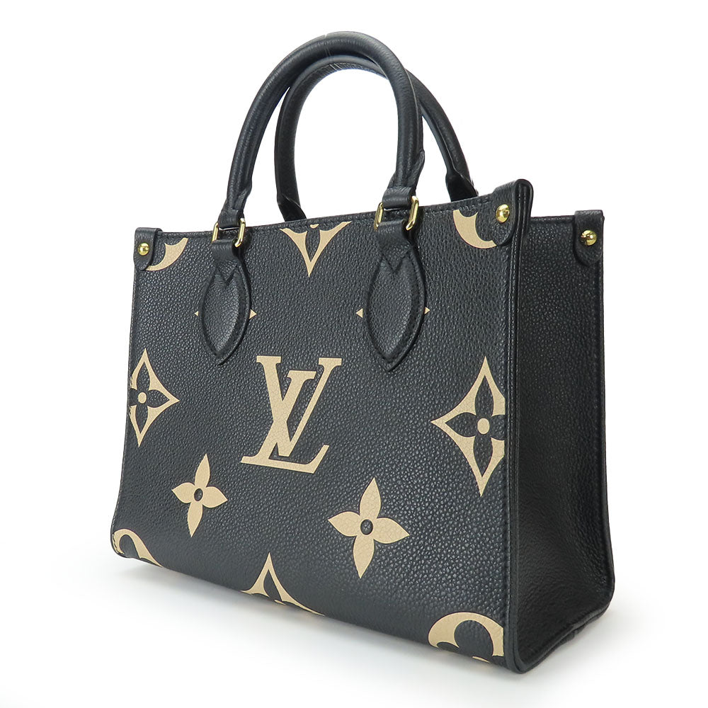 LOUIS VUITTON Handbag M45659 Monogram Ann Platt black On the Go PM Women Used Authentic