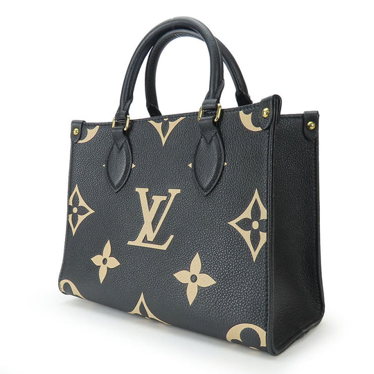 LOUIS VUITTON Handbag M45659 Monogram Ann Platt black On the Go PM Women Used Authentic