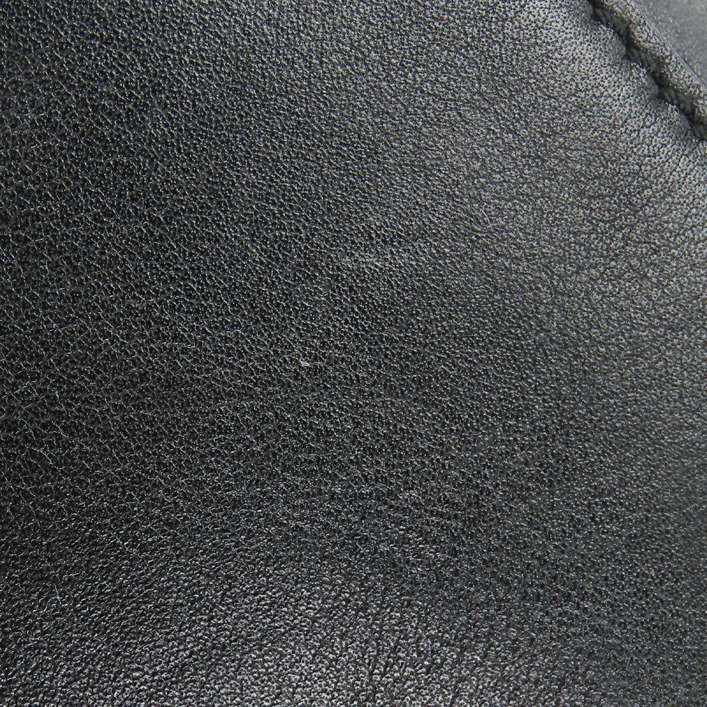 GUCCI Tote Bag 162094 leather black Newbrit Double G Women Used Authentic