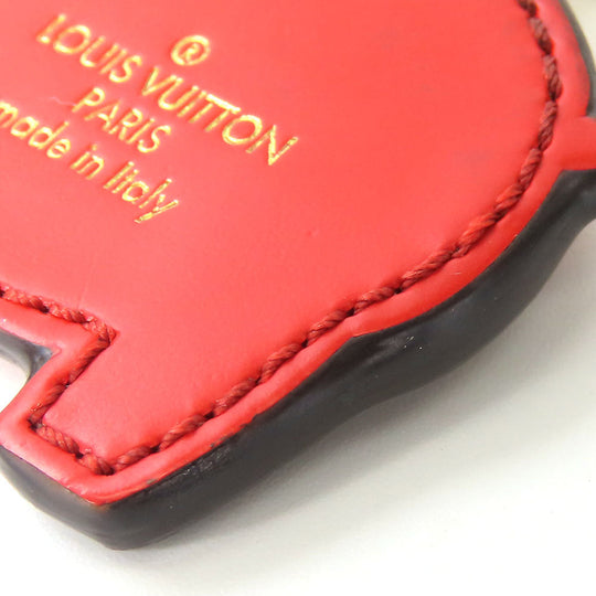 LOUIS VUITTON key ring M67402 Monogram, Leather pink Pig Portocre Super Station Women Used Authentic