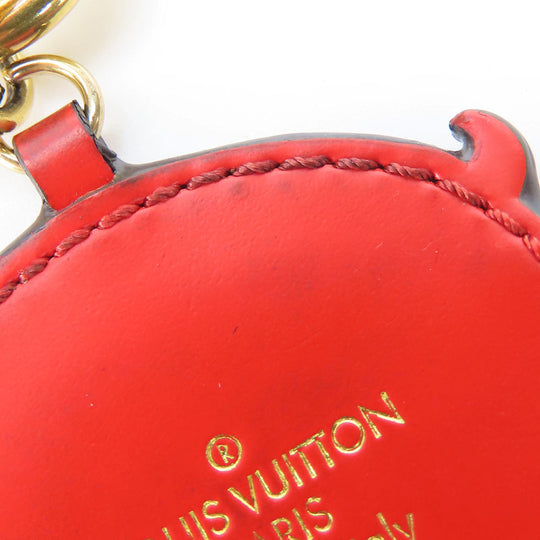 LOUIS VUITTON key ring M67402 Monogram, Leather pink Pig Portocre Super Station Women Used Authentic