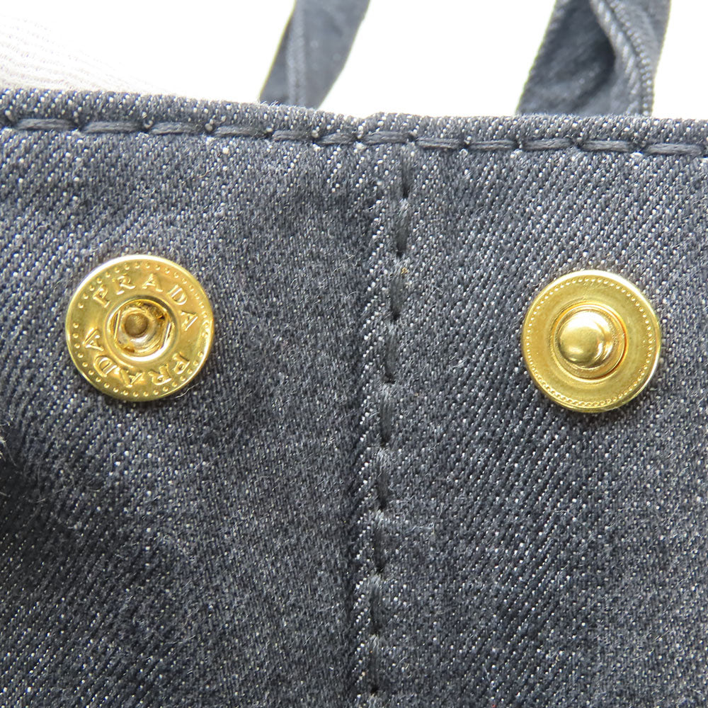 PRADA Handbag 1BG439 denim black Canapa