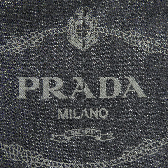PRADA Handbag 1BG439 denim black Canapa