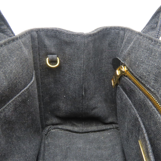 PRADA Handbag 1BG439 denim black Canapa
