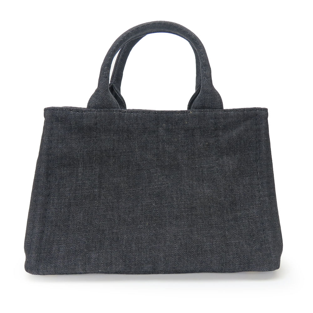 PRADA Handbag 1BG439 denim black Canapa