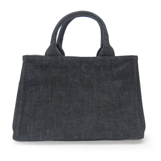 PRADA Handbag 1BG439 denim black Canapa