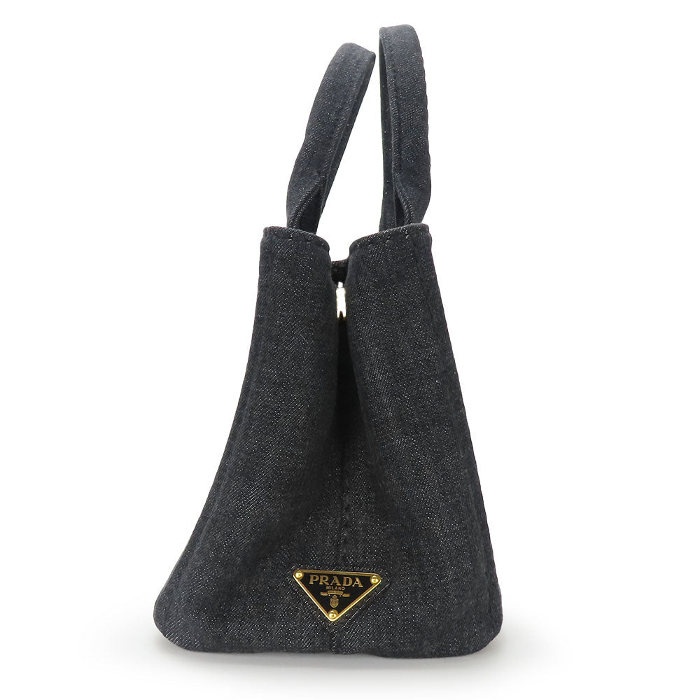 PRADA Handbag 1BG439 denim black Canapa