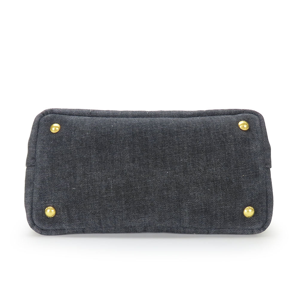 PRADA Handbag 1BG439 denim black Canapa