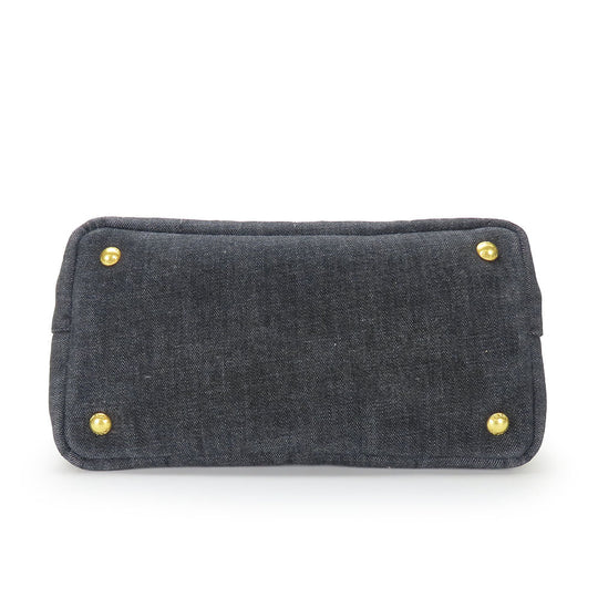 PRADA Handbag 1BG439 denim black Canapa