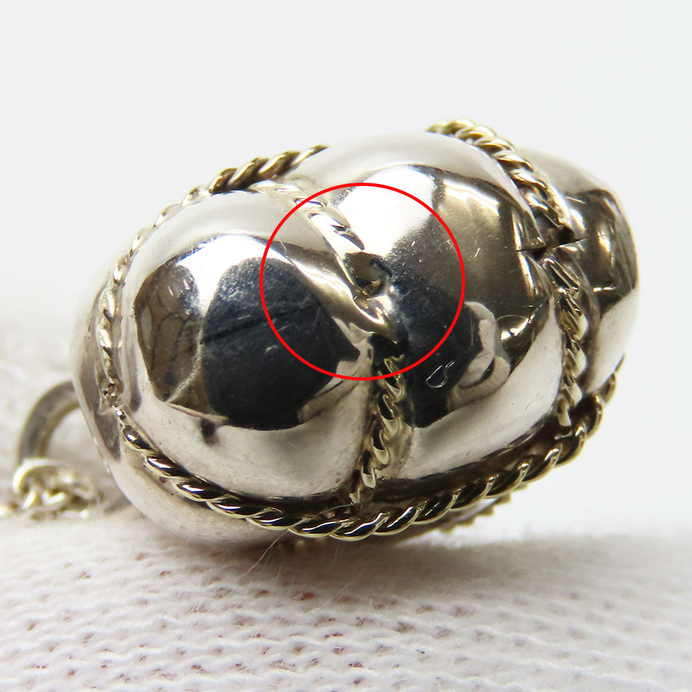 TIFFANY&Co. Pendant top Sterling Silver, 18K Silver Chain cross Women Used Authentic