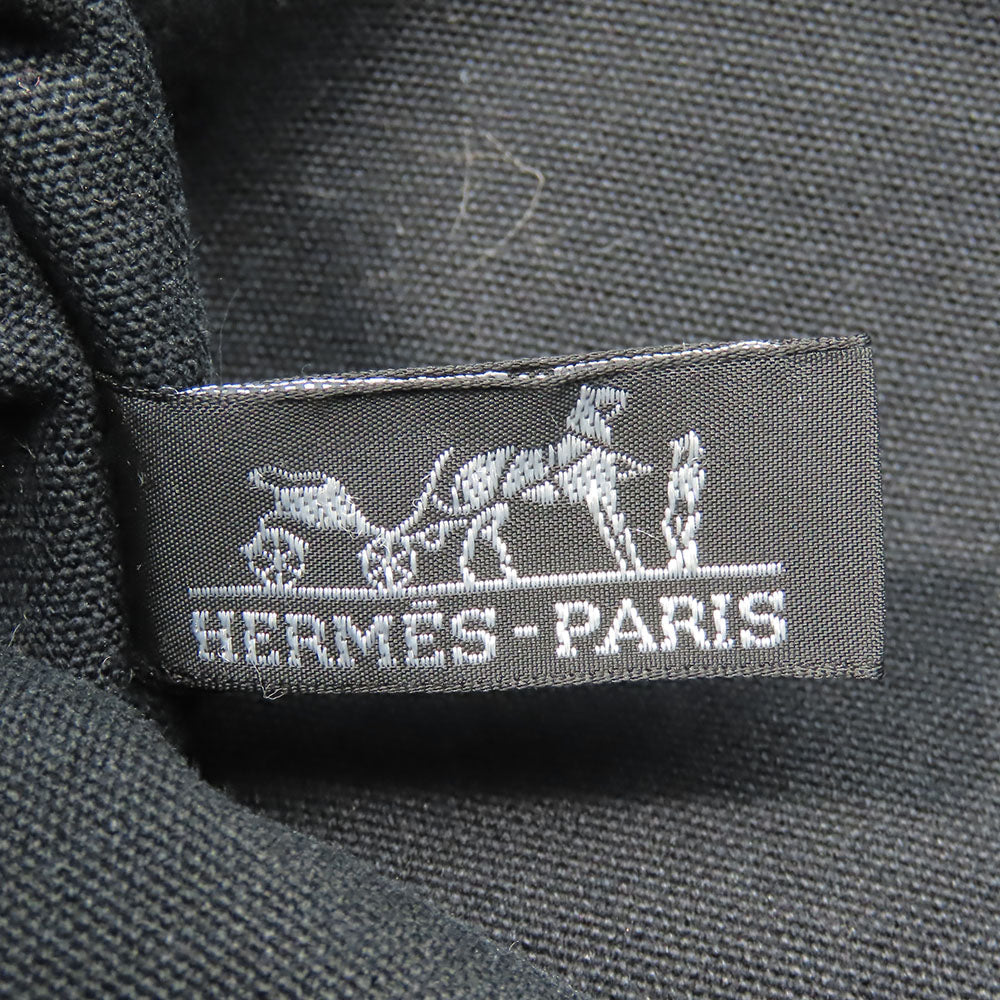 HERMES Handbag canvas black Fool ToePM unisex(Unisex) Used Authentic