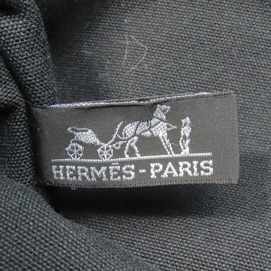 HERMES Handbag canvas black Fool ToePM unisex(Unisex) Used Authentic