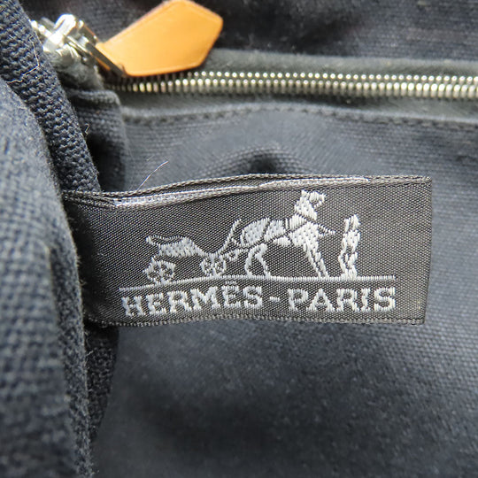 HERMES Handbag canvas black Fool ToePM Women Used Authentic