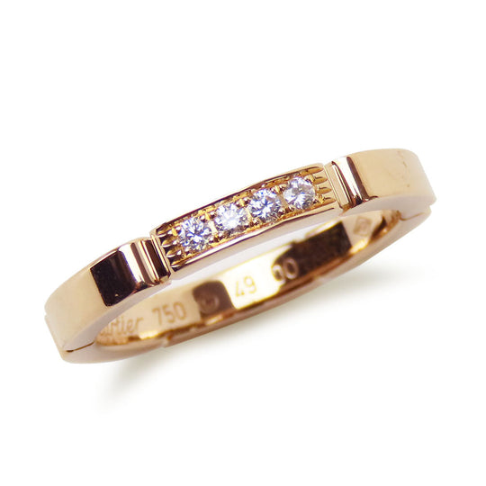 CARTIER Ring K18 Pink Gold Pink gold Maiyon PANTHERE Women 49 Used Authentic