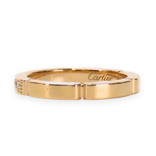 CARTIER Ring K18 Pink Gold Pink gold Maiyon PANTHERE Women 49 Used Authentic