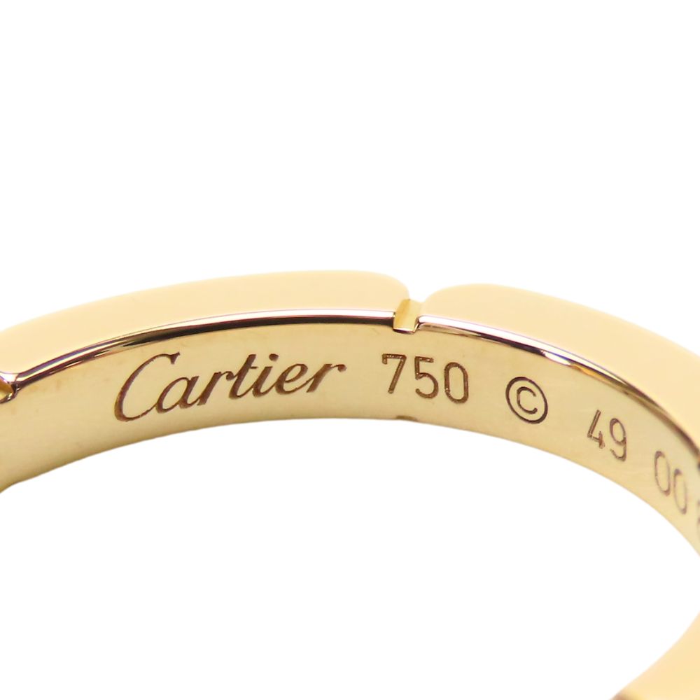 CARTIER Ring K18 Pink Gold Pink gold Maiyon PANTHERE Women 49 Used Authentic
