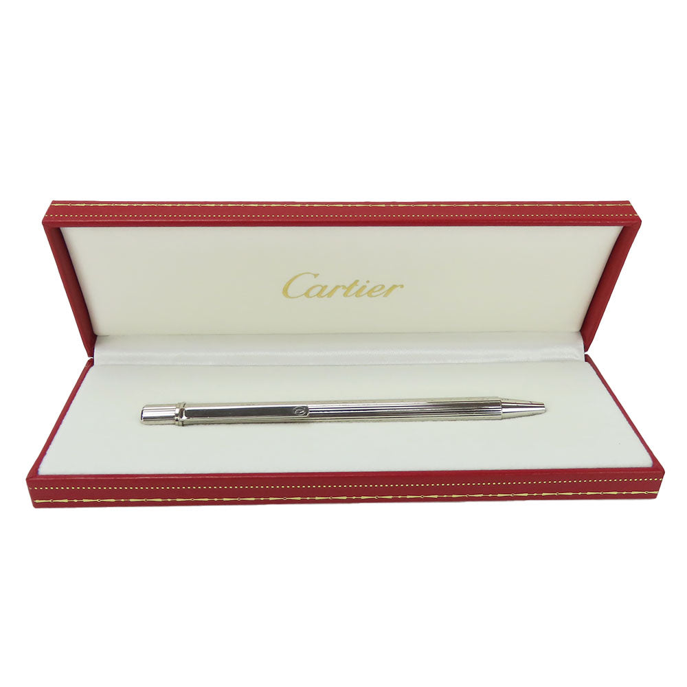 CARTIER Ballpoint pen ST150091 metal Silver Must Do unisex(Unisex) Used Authentic