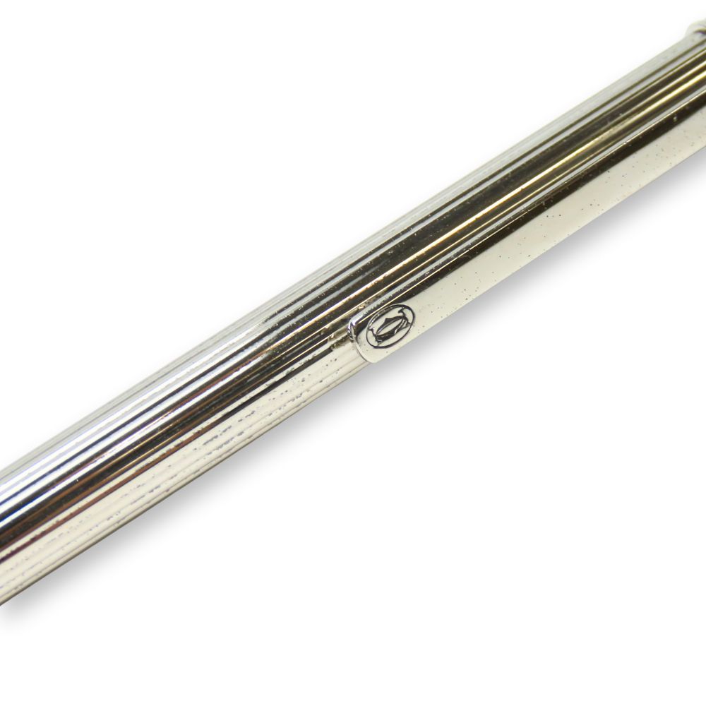 CARTIER Ballpoint pen ST150091 metal Silver Must Do unisex(Unisex) Used Authentic