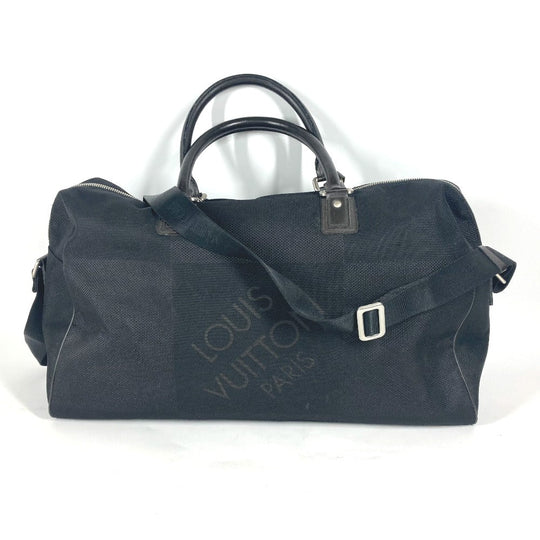 LOUIS VUITTON Boston Duffel bag M93601 Damier Jean Canvas black Damier Jean Albatross unisex(Unisex) Used Authentic