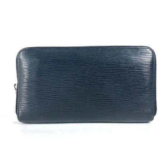 LOUIS VUITTON Long Wallet Purse M63852 Epi Leather black Epi Zippy Organizer mens Used Authentic